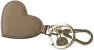 Balmuir Heart kožený přívěsek na klíče, světle hnědý - Keyring