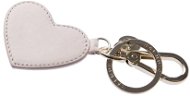 Balmuir Heart kožený přívěsek na klíče, růžový - Keyring