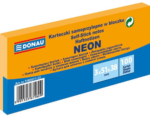 DONAU 38 × 51,3, 100 lap - narancssárga - Jegyzettömb - Fő fotó