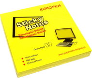Europen Samolepící bloček 76 × 76/100l., neon žlutá - Memo Pad