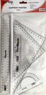 Surtep Set of rulers Standart - 4pcs, clear, 1742 - Ruler