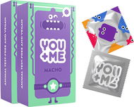 YOU ME Macho kondomy se stimulujícími vroubky, 2× 12 ks - Condoms