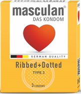 MASCULAN with projections and notches 3 pcs - Condoms