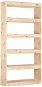 SHUMEE Knihovna / dělicí stěna 80 × 30 × 167,4 cm masivní borovice - Regál