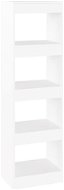 SHUMEE Knihovna / dělicí stěna bílá 40 × 30 × 135 cm - Regál