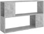 SHUMEE Knihovna betonově šedá 100 × 24 × 63 cm dřevotříska - Regál