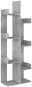 SHUMEE Knihovna betonově šedá 48 × 25,5 × 140 cm dřevotříska - Regál