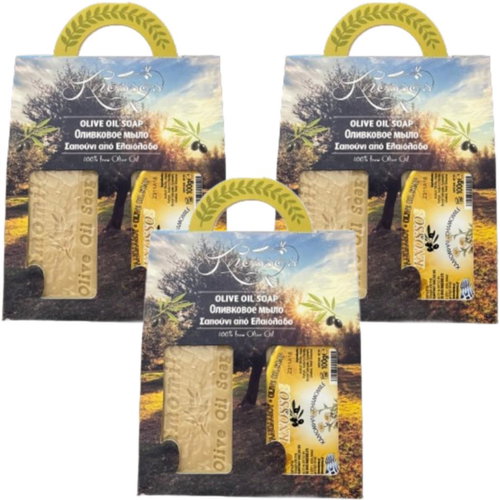Knossos Dárková sada Olivové mýdlo s vůní heřmánku 100 g, 2 ks (3 sady) - Cosmetic Gift Set - Main image