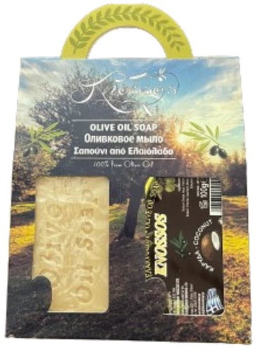 KNOSSOS Dárková sada Olivové mýdlo bílé 100 g + kokos 100 g - Cosmetic Gift Set - Main image