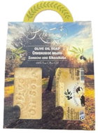 KNOSSOS Dárková sada Olivové mýdlo bílé 100 g + vanilka 100 g - Cosmetic Gift Set