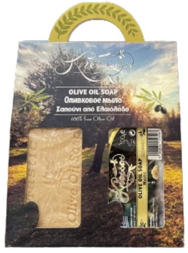 KNOSSOS Dárková sada Olivové mýdlo s vůní pryskyřice 100 g, 2 ks - Cosmetic Gift Set - Main image