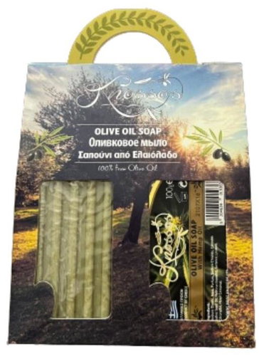 KNOSSOS Dárková sada Olivové mýdlo s konopným olejem 100 g, 2 ks - Cosmetic Gift Set - Main image