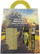 KNOSSOS Dárková sada Olivové mýdlo zelené 100 g + s konopným olejem 100 g - Cosmetic Gift Set