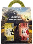 Knossos Dárková sada Olivové mýdlo bílé 100 g +  granátové jablko 100 g - Cosmetic Gift Set