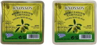 KNOSSOS Greek olive soap natural white 200 g + green 200 g - Bar Soap