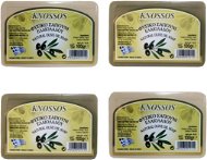 KNOSSOS Řecké olivové mýdlo přírodní bílé 100 g 2 ks + zelené 100 g 2 ks - Tuhé mýdlo