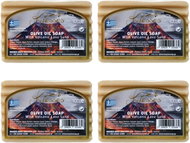 KNOSSOS Řecké olivové mýdlo s vulkanickým lávovým pískem 100 g 4 ks - Bar Soap