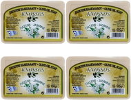 KNOSSOS Řecké olivové mýdlo s vůní jasmínu 100 g 4 ks - Bar Soap