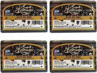 KNOSSOS Řecké černé olivové mýdlo s aktivním uhlím 100 g 4 ks - Bar Soap