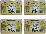 KNOSSOS Řecké olivové mýdlo přírodní bílé 100 g 4 ks - Tuhé mýdlo