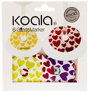 KOALA Glass Marker, 6 pieces, Love - Ring