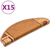 Shumee Samolepící nášlapy na schody, 15 ks, 65 × 21 × 4 cm, béžové - Nášlapy na schody