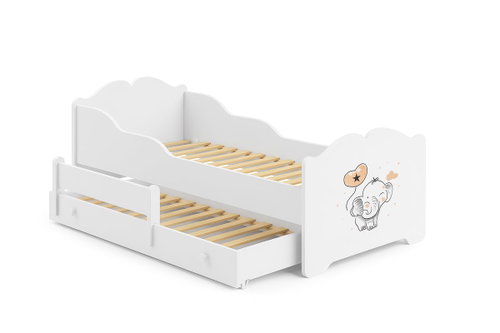 Kobi Anna Pull-out bed 160 × 80 cm, elephant - Bed - Main image