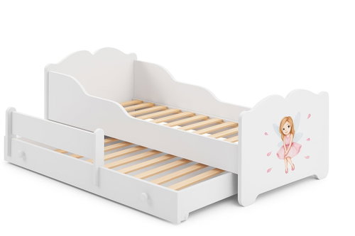 Kobi Anna Pull-out bed 160 × 80 cm, girl with wings - Bed - Main image