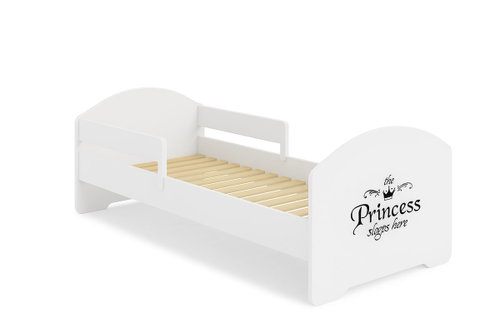 Kobi Luk Children's bed with drawer 140 × 70 cm, princess - Bed - Main image