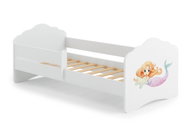 Kobi Wave single bed with protective barrier 160 × 80 cm, mermaid - Bed