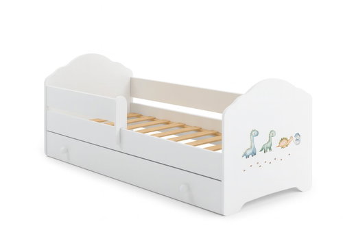 Kobi Luk Children's bed with drawer 160 × 80 cm, dinosaurs - Bed - Main image