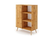 Kobi Fondi Cabinet with wooden legs, oak - Wardrobe