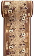 Běhoun koberec Alfa 11 hnědý v šíři 60 cm - Carpet