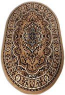 Kusový koberec Alfa hnědý 06 -100 × 200 cm ovál - Koberec