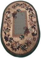 Kusový koberec Alfa zelený 01 80 × 150 cm ovál - Koberec