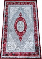 Kusový koberec Angora 01 šedočervený 160 × 220 cm - Koberec