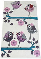 Dětský kusový koberec Ptáčci na krémovém podkladu 160 × 220 cm - Koberec