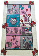 Dětský kusový koberec Zvířátka na krémovém podkladu 120 × 170 cm - Koberec