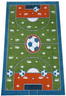 Dětský kusový koberec Fotbalové hřiště oranžové 240 × 330 - Koberec