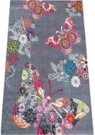Dětský kusový koberec Motýl šedý 200 × 290 cm - Koberec