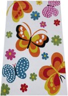 Dětský kusový koberec Motýli na krémovém podkladu -200 × 290 - Koberec