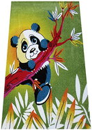 Dětský kusový koberec Panda 130 × 190 zelený - Koberec