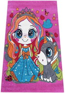 Dětský kusový koberec Princezna a jednorožec 120 × 170 cm - Koberec