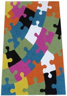 Dětský kusový koberec Puzzle barevné 130 × 190 - Koberec
