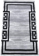 Kusový koberec Soho-04 šedobílý s černým vzorem 80 × 150 cm - Koberec