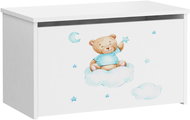 Kobi Daria toy chest white 42 × 40 × 73 cm Blue bear - Chest