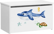 Kobi Daria toy chest white 40 × 42 × 73 cm Shark - Chest