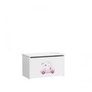 Kobi Daria toy chest 42 × 40 × 73 cm, white, Cat - Chest
