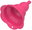 Collapsible funnel, pink