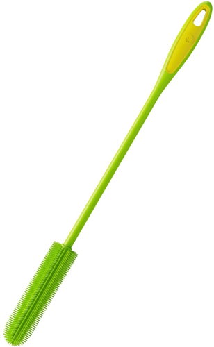 Kochblume Bottle Brush SLIM Green - Brush for Cleaning Feeding Bottles - Main image